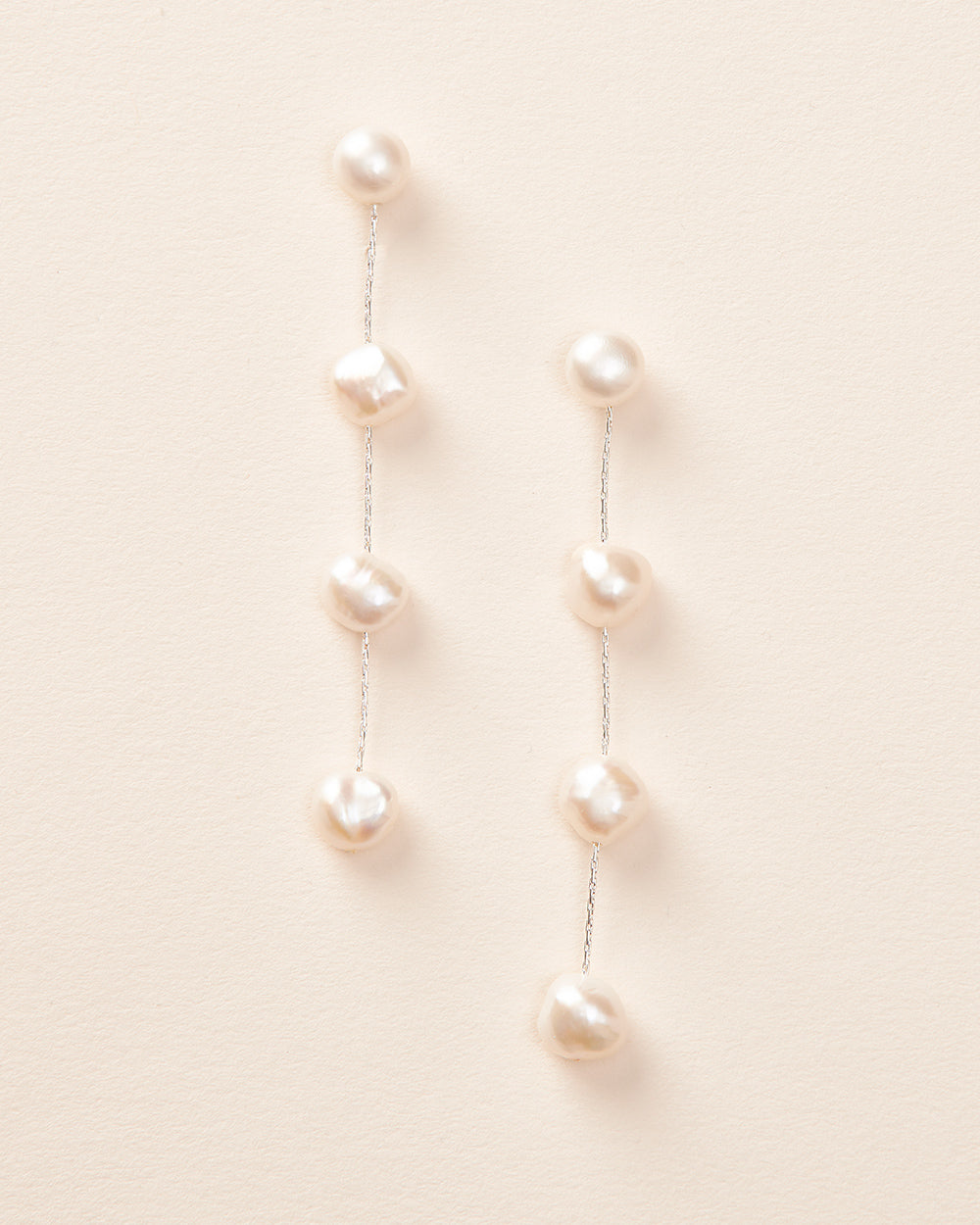 Krista Pearl Dangle Earrings for Women - Elegant Drop Pearl Jewelry for Party, Wedding & Special Occasions