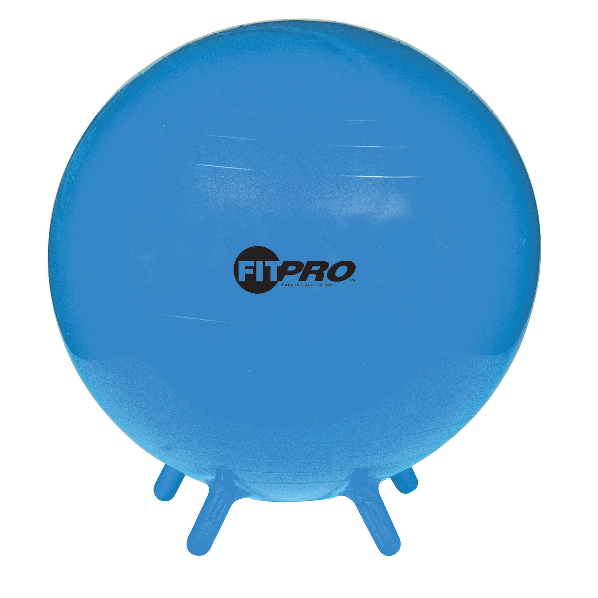 Champion Sports FitPro Stability Leg Exercise Ball 55cm - Royal Blue for Yoga, Pilates & Home Workouts - Improve Balance & Core Strength