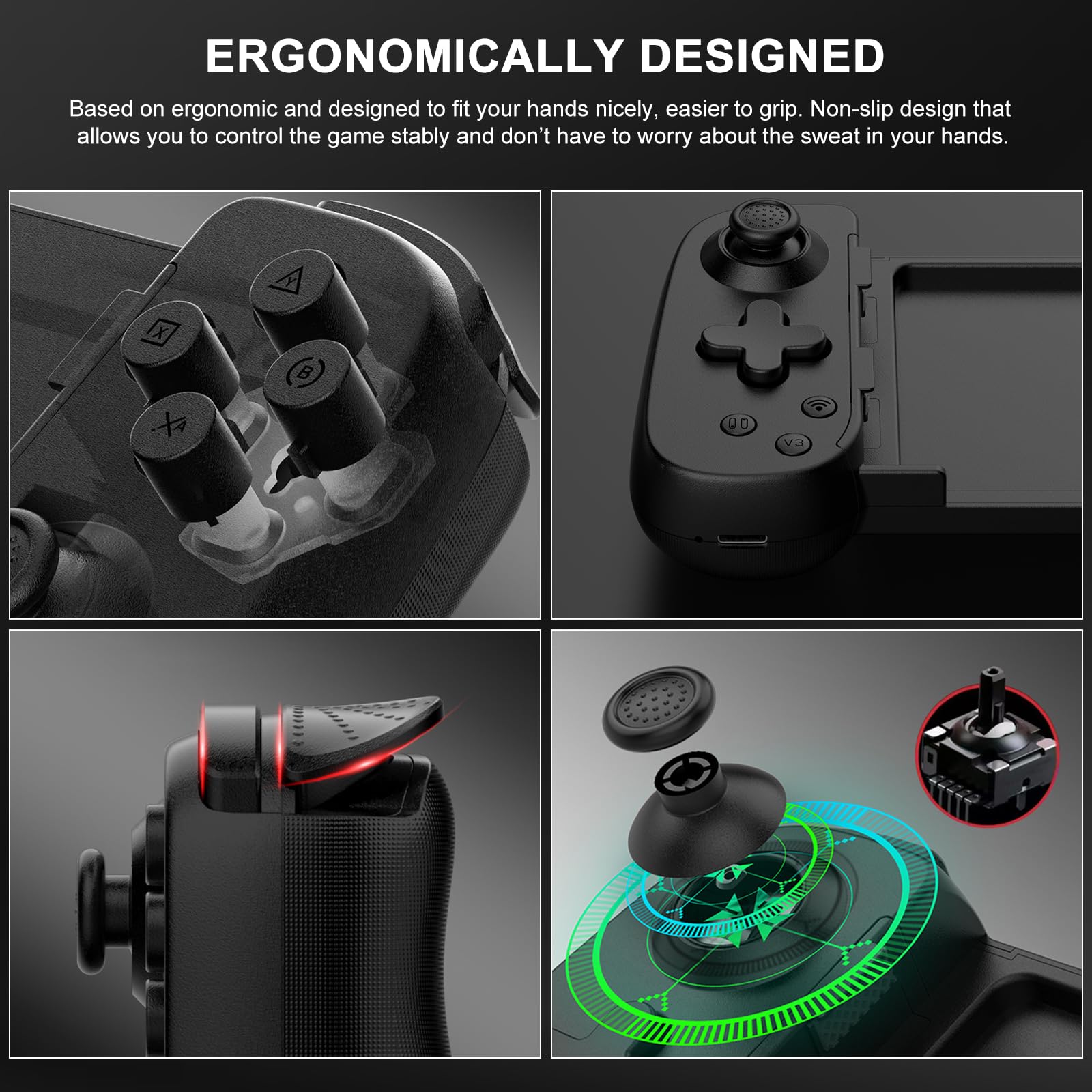 arVin Wireless Mobile Gaming Controller for iPhone 16/15/14, iPad, Android Phone & Tablet, Nintendo Switch | PS5/PS4/Xbox/PC Remote Play Gamepad | Cloud Gaming Joystick for Arcade MFi Games, CODM & Roblox | Perfect for Travel, Commuting & Home Entertainment