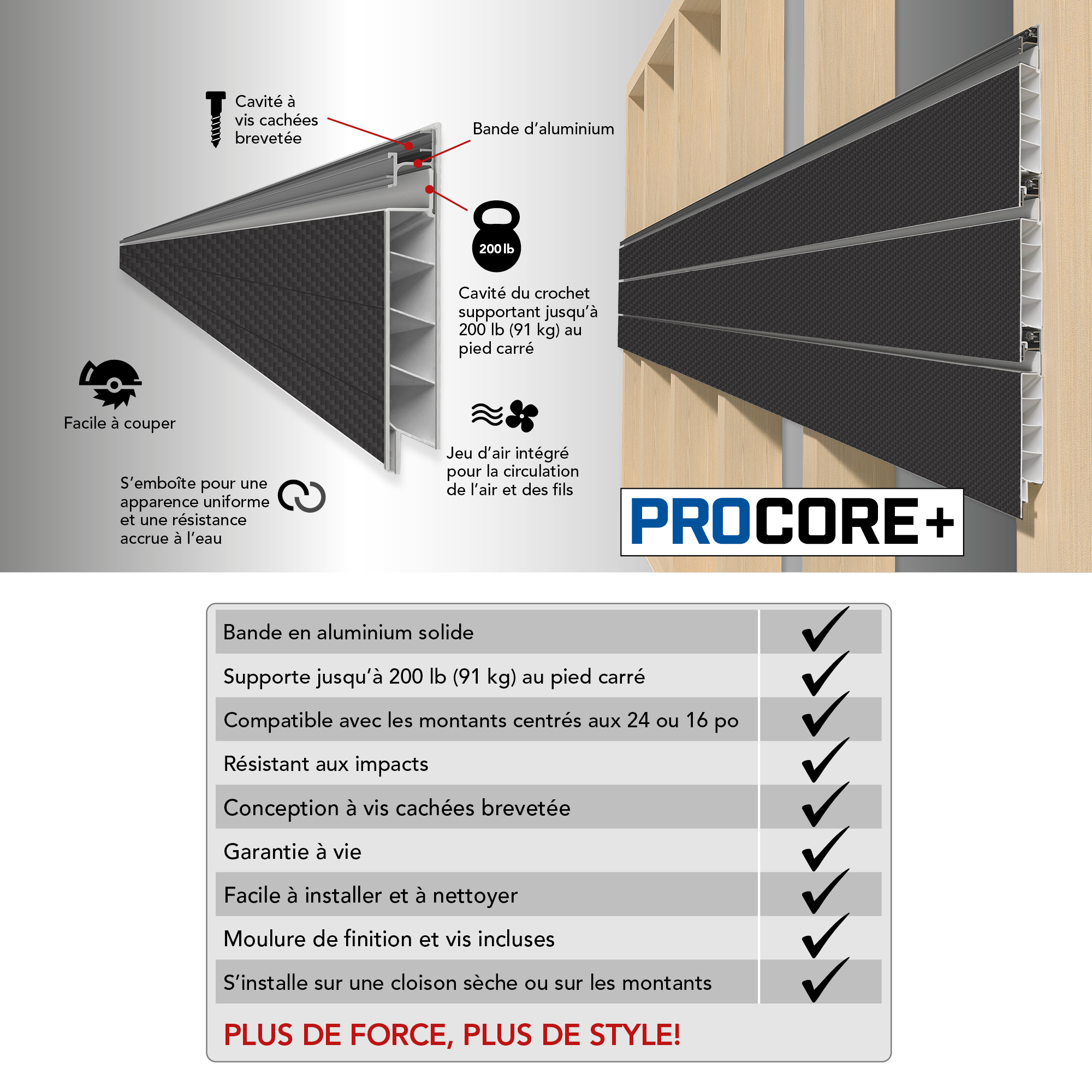 4 ft x 8 ft Black Carbon Fiber PVC Slatwall Panel - 4 Pack (128 sq ft) - Retail Display Shelving for Stores, Garages & Home Organization