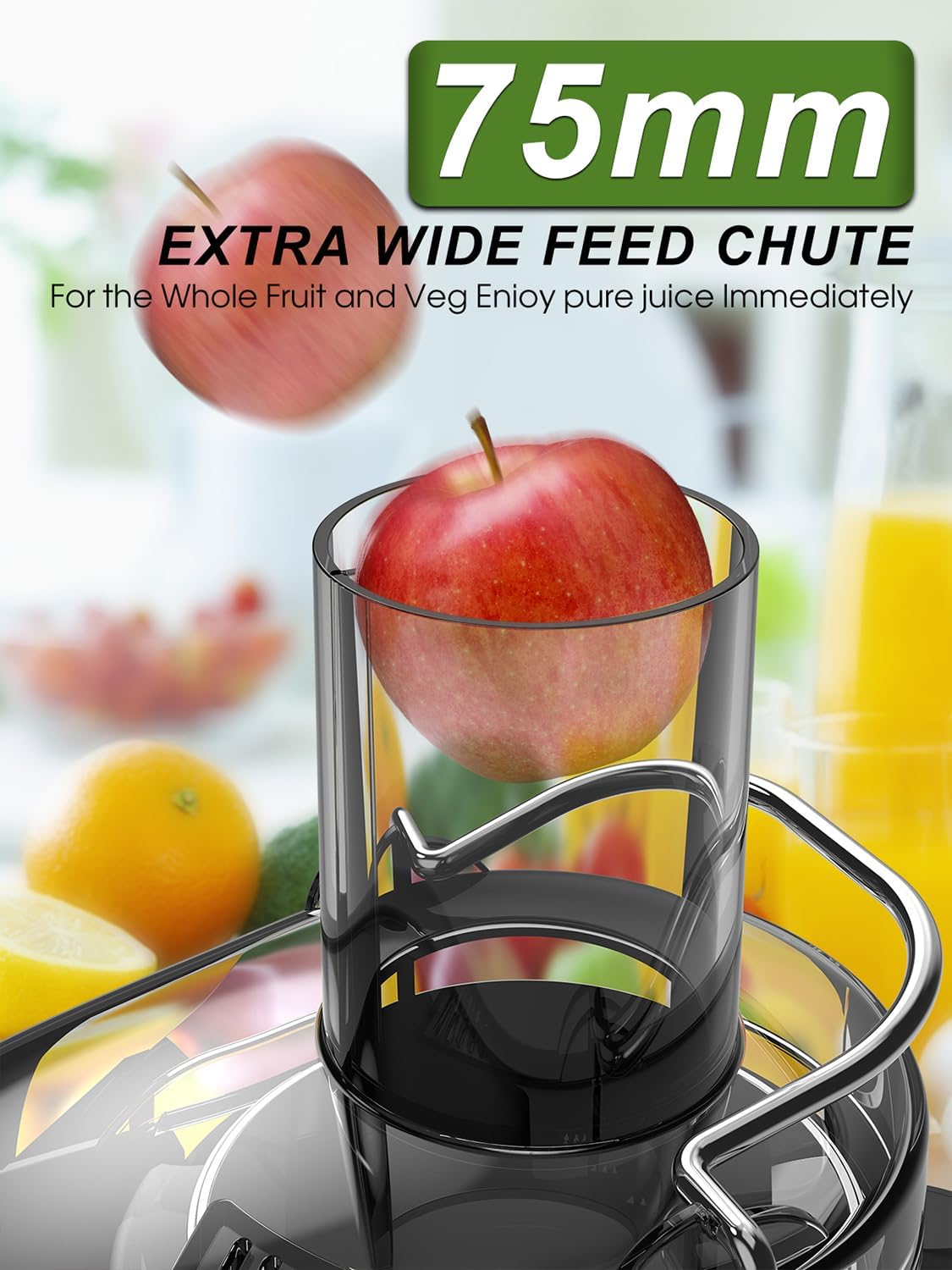1200W High-Speed Juicer Machine with 3