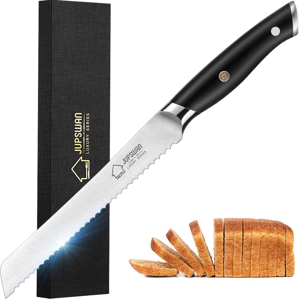 Premium Serrated Bread Knife for Homemade Sourdough & Artisan Bread - Perfect for Slicing Fresh Baked Loaves, Bagels & Pastries - Ideal for Home Bakers & Kitchen Enthusiasts