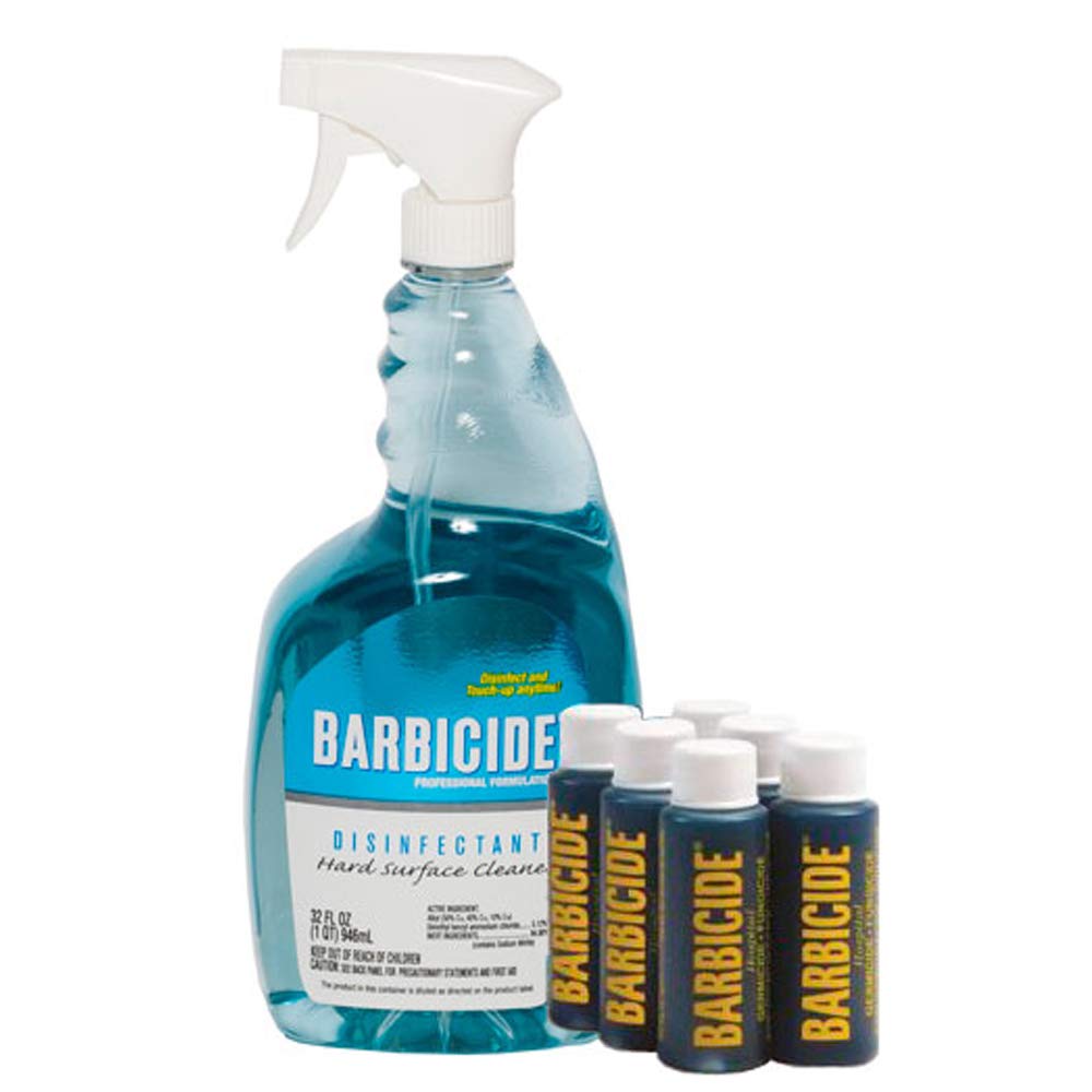 Barbicide Spray Disinfectant with Bullets - Professional Salon & Barber Disinfection Solution for Tools, Surfaces & Equipment | Ideal for Hair Salons, Nail Studios & Tattoo Parlors