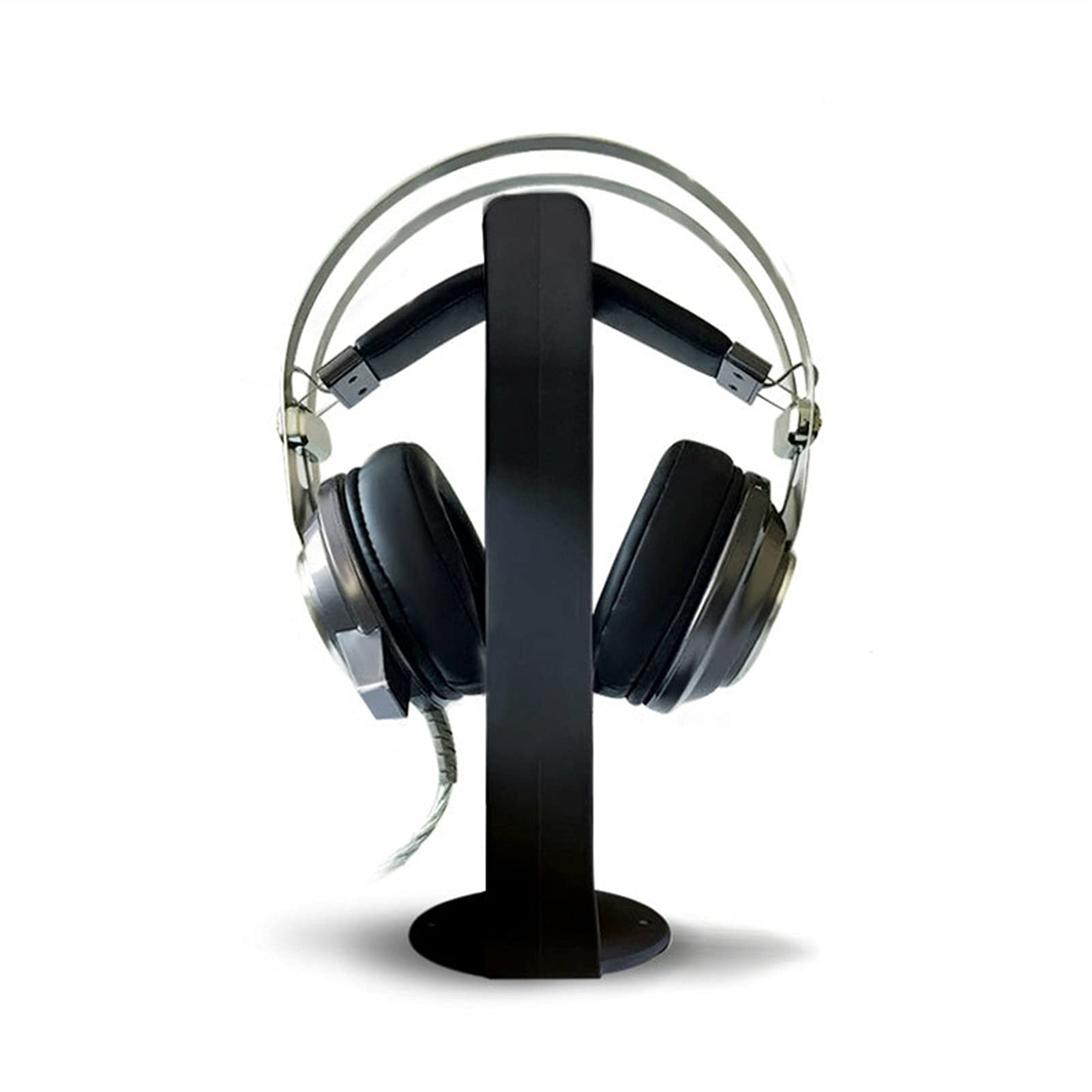 Premium Aluminum Headphone Stand for Gaming Headsets - Durable Desk Display Holder for All Headphone Types (Black) - Perfect for Gaming Setups, Home Office & Studio Organization
