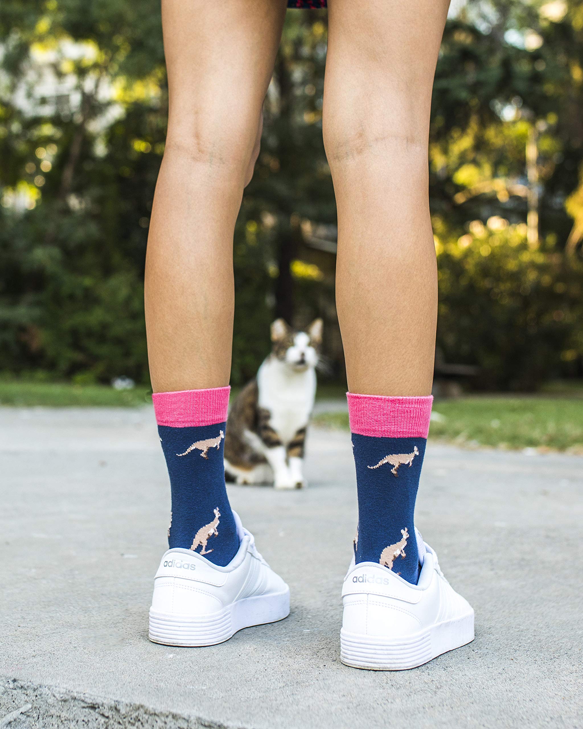 Funny Crazy Cute Women's Crew Socks 5-Pack Gift Set - Novelty Socks for Girls & Women - Perfect for Gifts, Costumes, and Everyday Wear