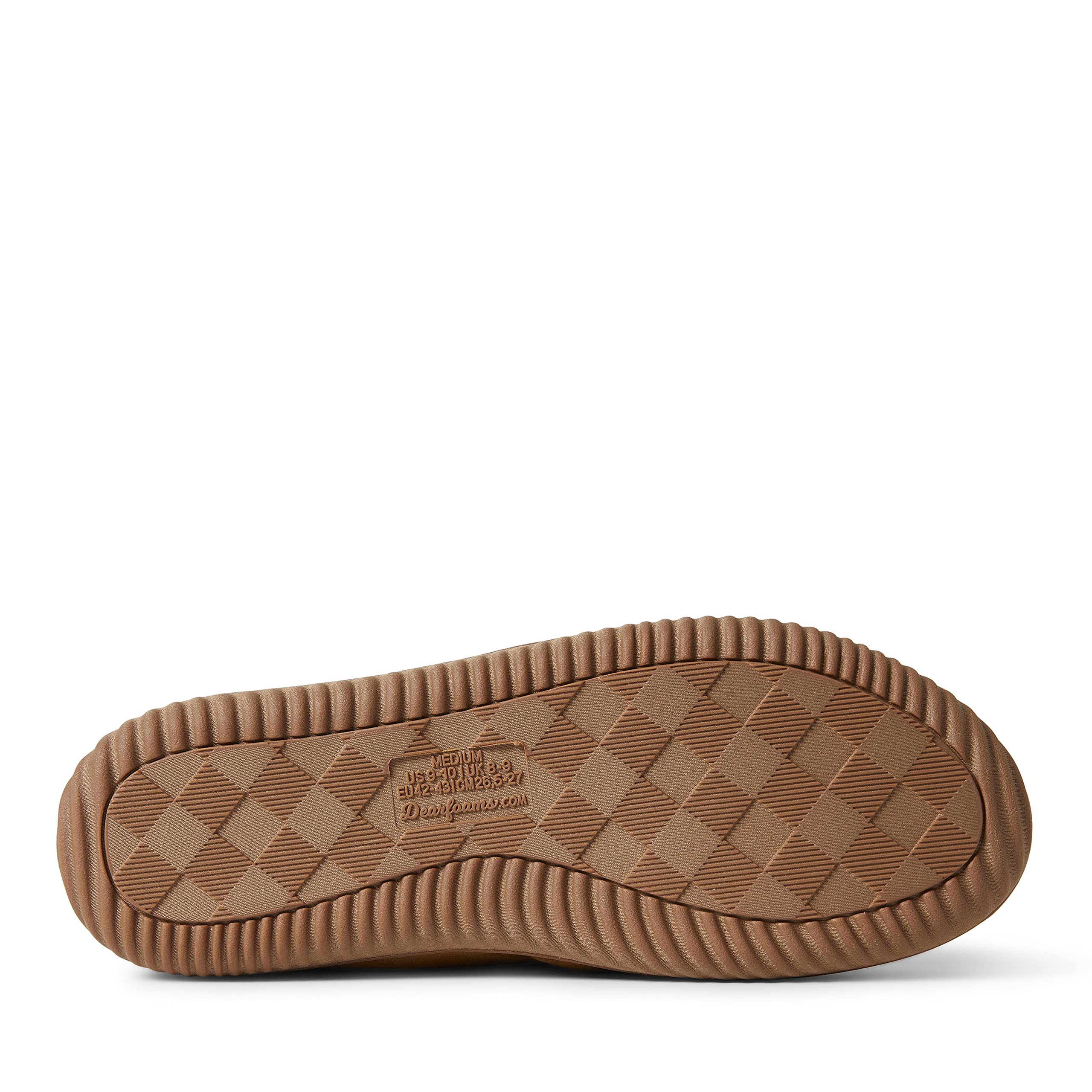 Dearfoams Men's Alpine Zurich Closed Back Slippers - Cozy Indoor/Outdoor House Shoes for Winter Comfort & Warmth - Perfect for Lounging, Relaxing at Home, or Quick Outdoor Errands