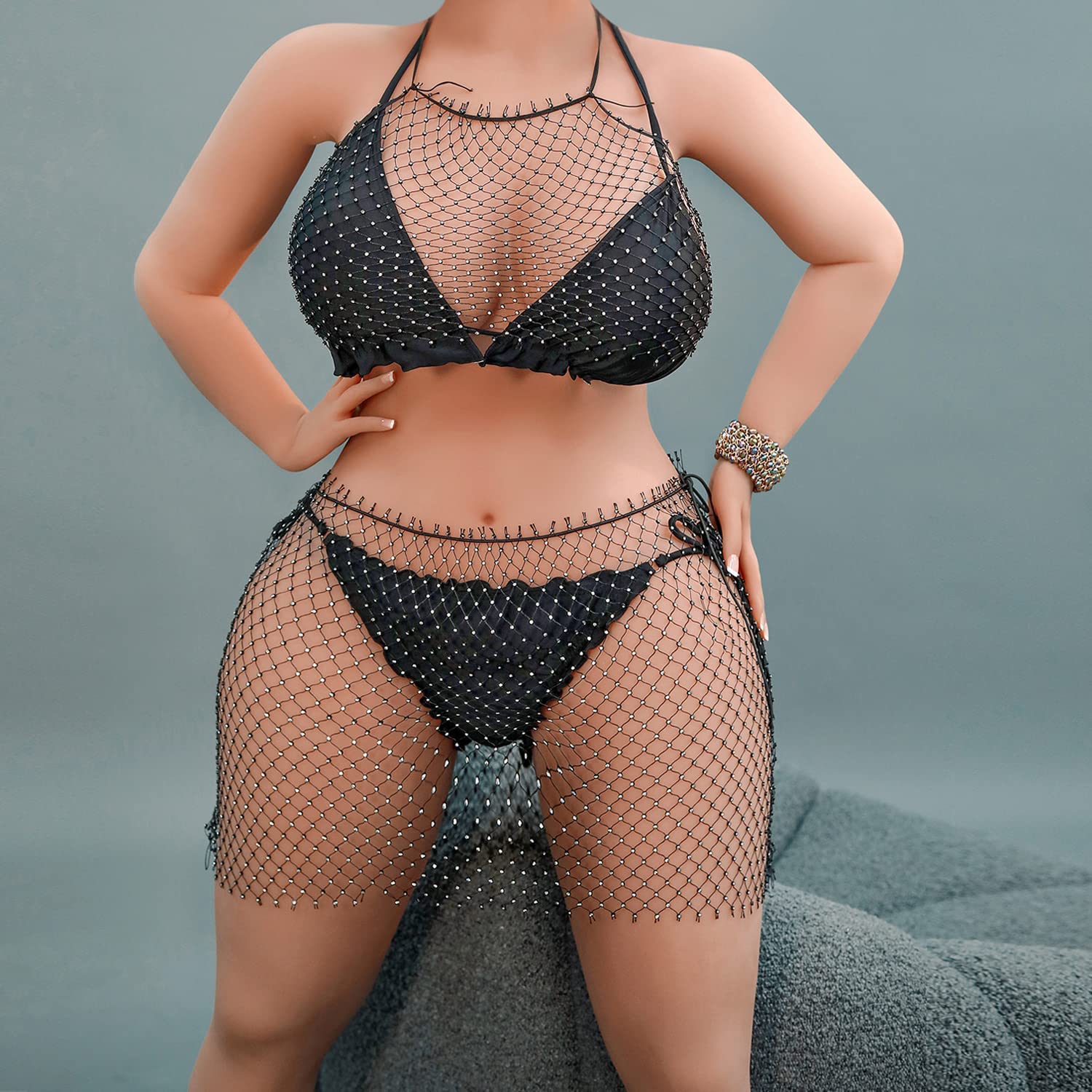 5.3FT Lifelike TPE Silicone Sex Doll for Men - 106LB Full Body Adult Love Doll with Big Breasts & Sexy Underwear (3-in-1 Design) - Perfect for Solo Play, Fantasy Fulfillment & Intimate Moments
