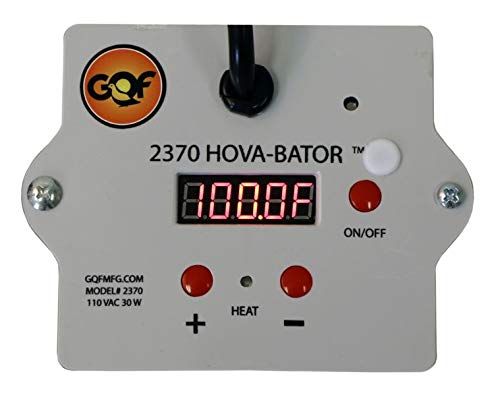 2370 - Digital Thermostat for Hova-Bator Egg Incubator with Automatic Egg Turner (6 Universal Egg Racks) - Perfect for Poultry, Reptile & Bird Egg Hatching at Home or Farm