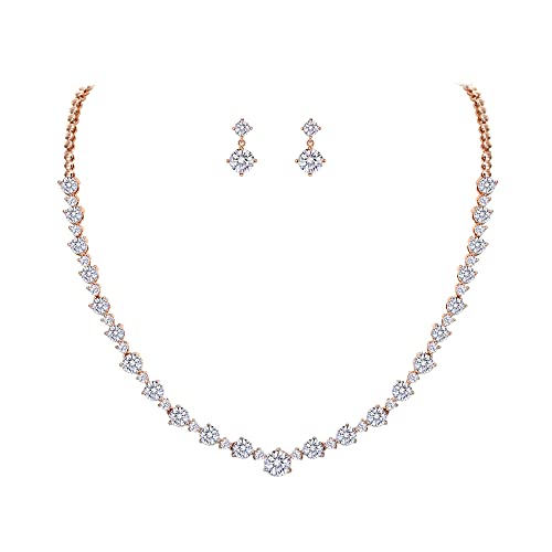 Clear Rose Gold-Tone