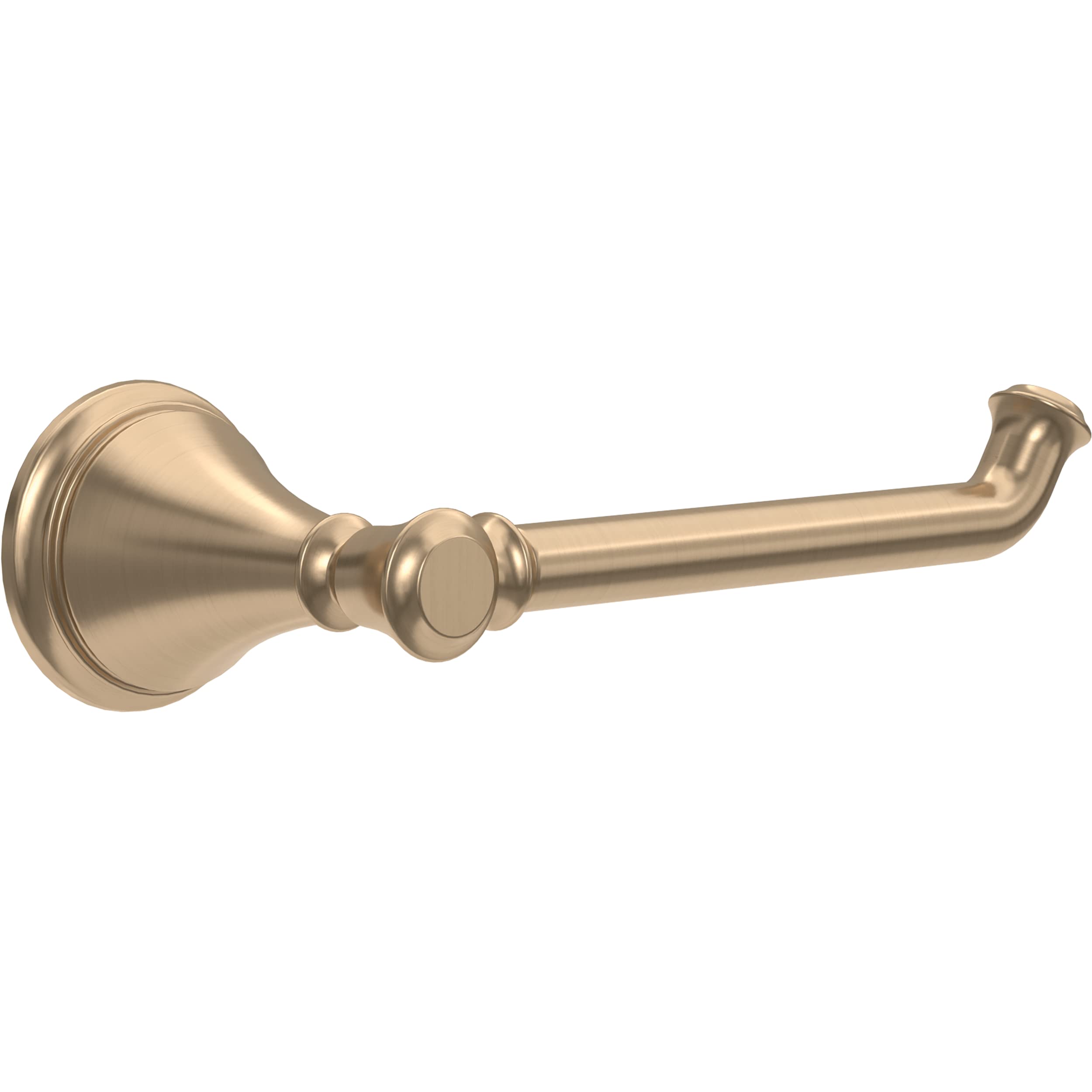 Delta Cassidy Champagne Bronze Toilet Paper Holder - 3.63 x 8.38 x 3.63 Inches - Modern Bathroom Accessory (79750-CZ) - Perfect for Powder Rooms, Guest Bathrooms & Master Suites