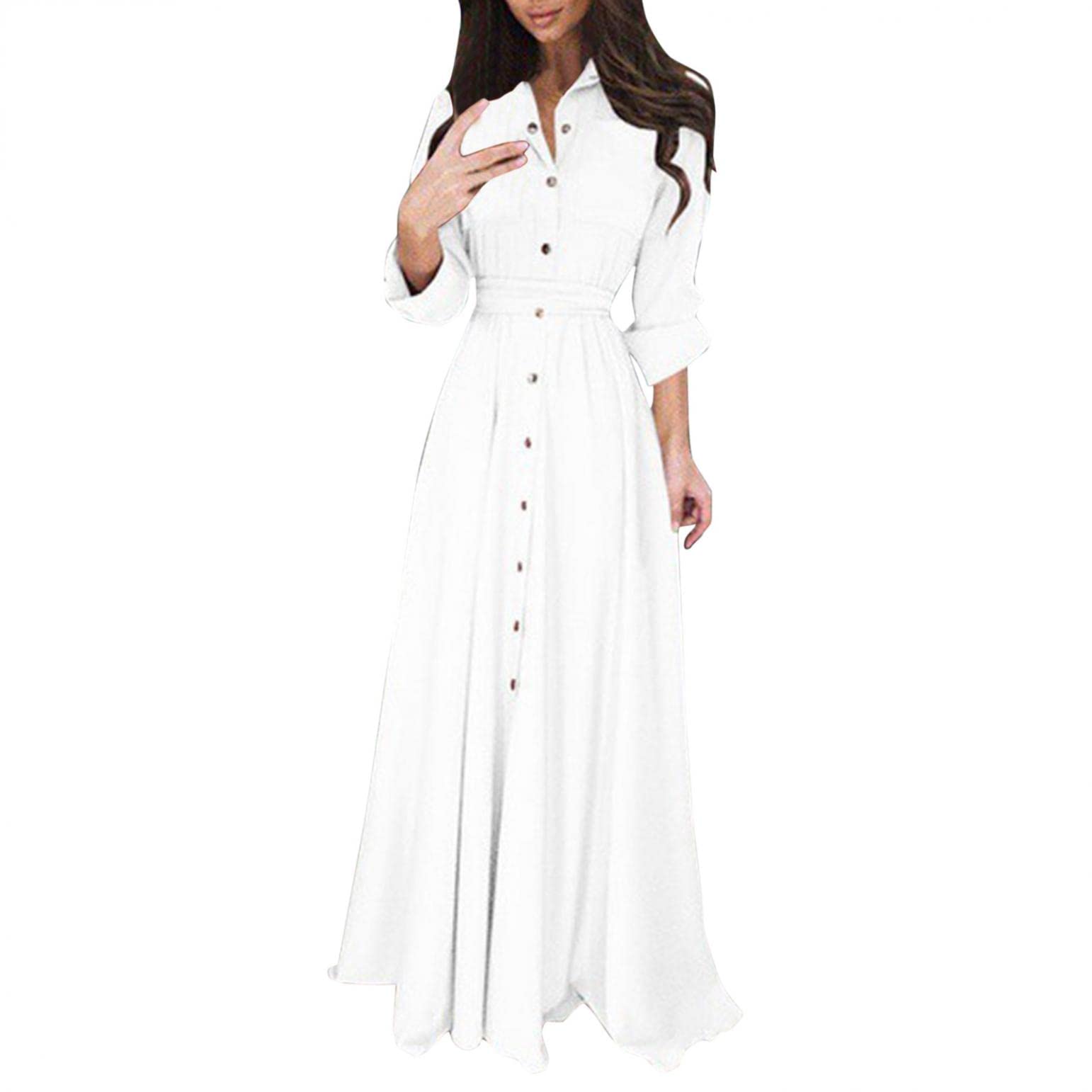 Women's Summer Casual Dresses - Plus Size High Waisted Boho Flowy Dress with Cute Prints | Perfect for Beach, Vacation, Party & Prom