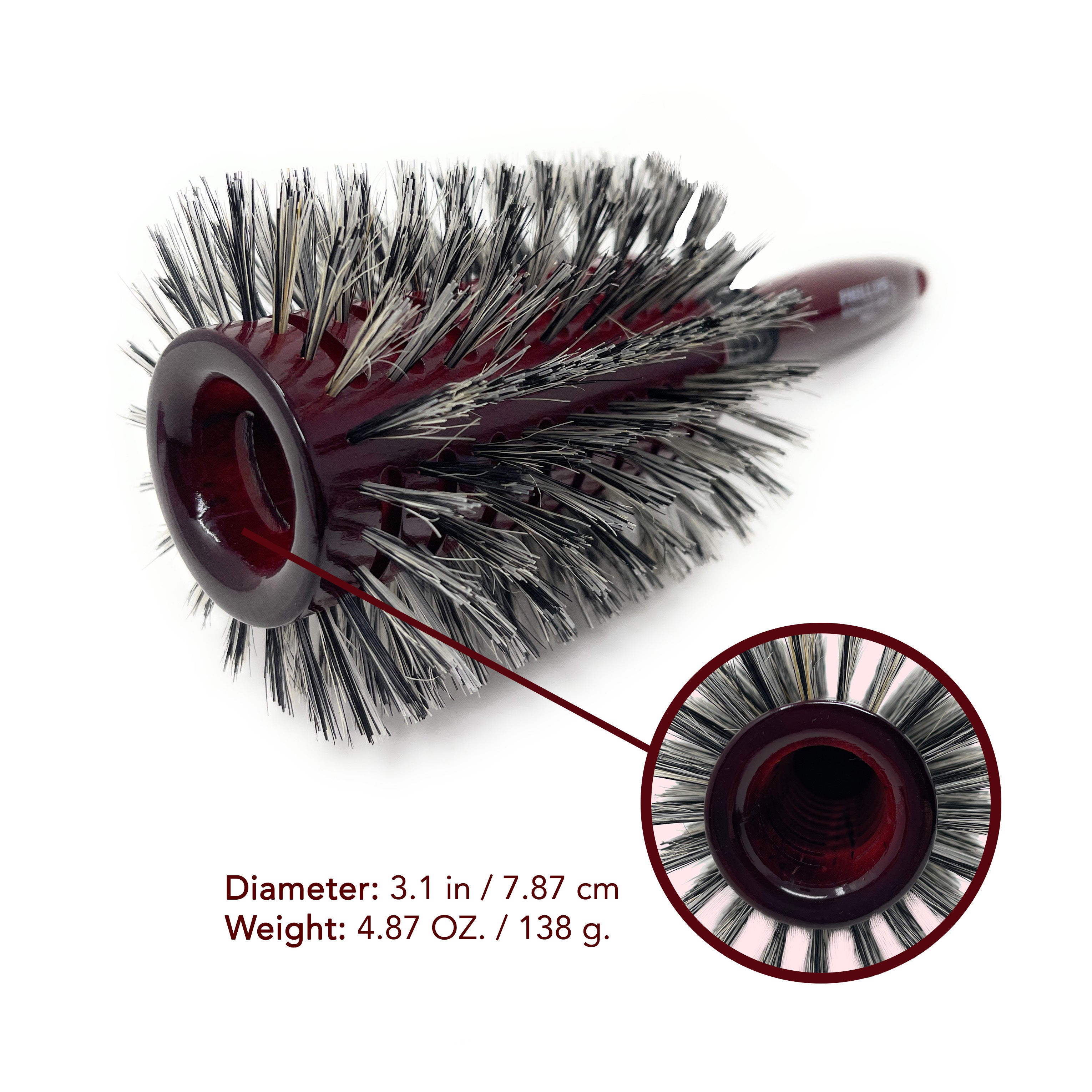 Philips Brush Monster Vent Barrel Dry Brush for Women MV 3 - Perfect for Detangling, Styling & Smoothing Hair at Home or Salon