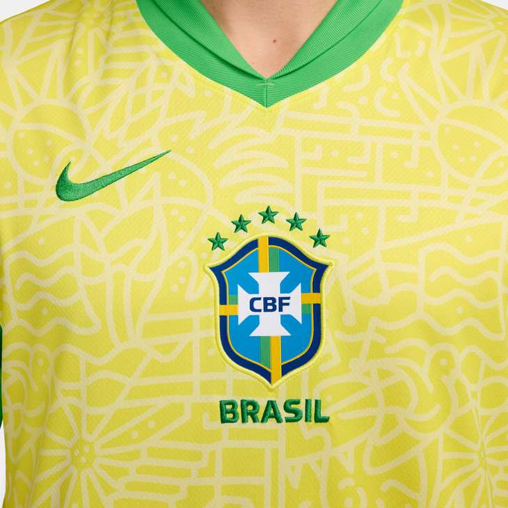 Nike Brazil 2024/25 Home Men's Soccer Jersey - Authentic Football Shirt for Fans & Players - Perfect for Matchdays, Training & Casual Wear