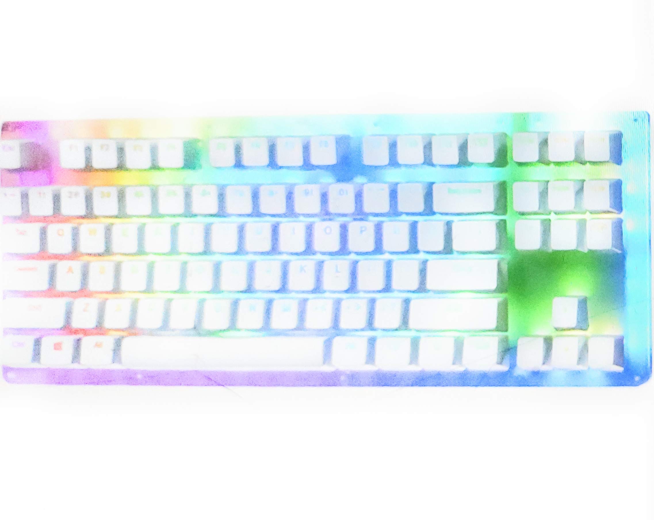Womier K87 87-Key TKL Mechanical Keyboard - Hot Swappable PCB Case, RGB Backlit, Gateron Blue Switches | Perfect for Gaming, Typing & Office Work