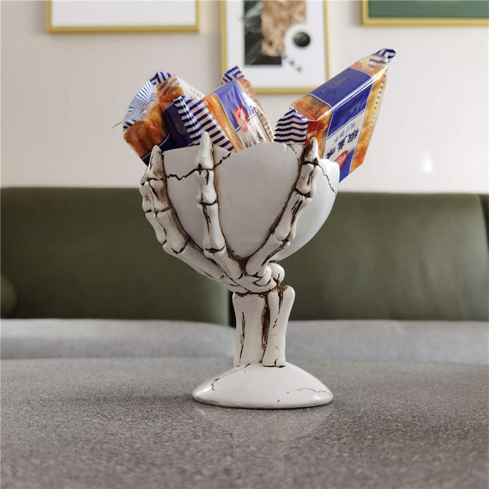 Skeleton Candy Bowl - Halloween Resin Tray for Party & Home Decor