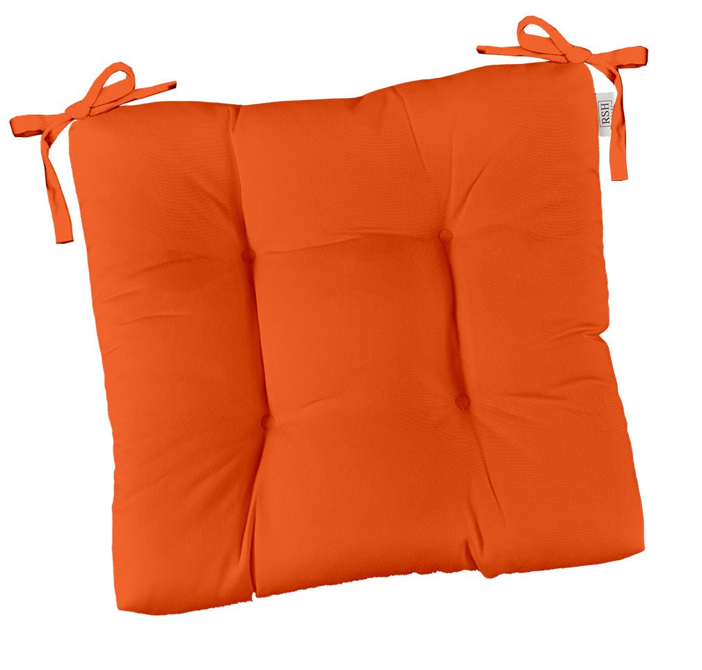 Sunbrella Canvas Tufted Dining Chair Cushion - Waterproof & UV Resistant Seat Cushion for Outdoor & Indoor Use - Perfect for Patio, Deck, Dining Room, and Kitchen