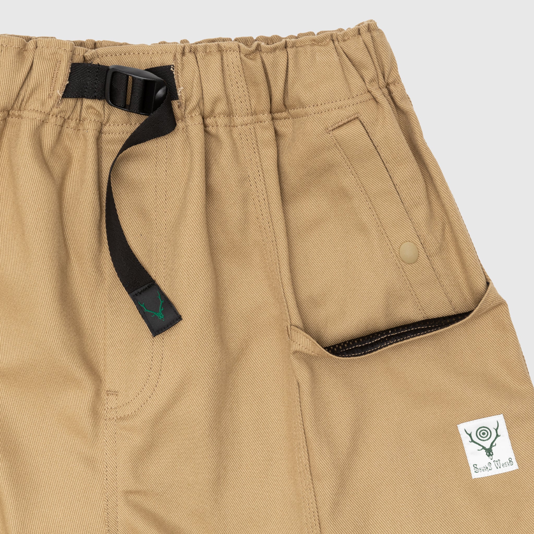 Premium Cotton Twill Belted Casual Shorts for Men - Comfortable & Stylish Summer Wear for Outdoor Activities & Travel