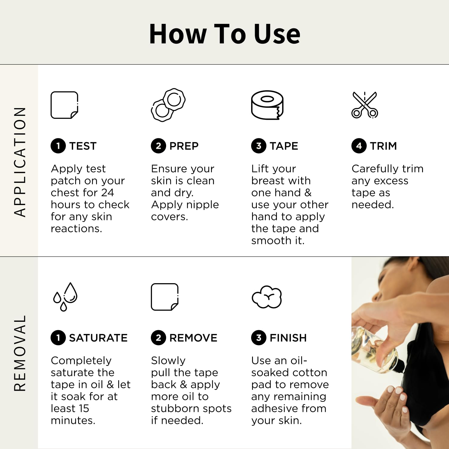Best Boob Tape & Reusable Nipple Covers Kit for Women - Invisible Breast Lift Support for Dresses, Backless Outfits & Swimwear