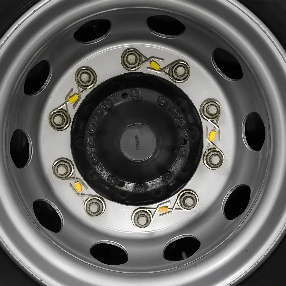 CheckLock 33mm Stainless Steel Wheel Nut Retainer - 10 Pack (CLSQ3310285) | Secure Lug Nuts for Cars, Trucks & Trailers | Durable Anti-Theft Protection for Wheels