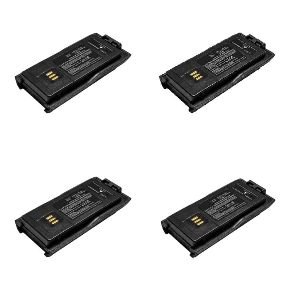 Synergy Digital 2-Way Radio Li-ion Battery Pack - 7.4V 2400mAh Replacement for Excera EB342L & EB242L Radios - 4-Pack Combo for Long-Lasting Communication - Perfect for Construction, Security, and Outdoor Adventures