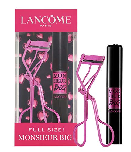Lancome Monsieur Big Volumizing Mascara & Eyelash Curler Set - Limited Edition 2020 | Lengthening & Curling for Dramatic Lashes | Perfect for Date Night & Special Occasions
