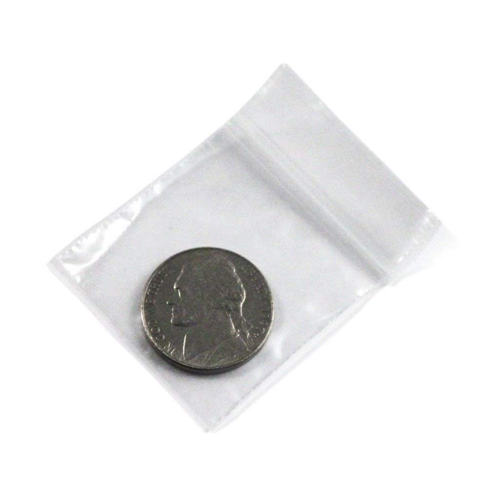 100 Pack Self Locking Plastic Bags - 2mm Thick Heavy Duty Resealable Storage Bags 1.5x1.5 Inches - Multi-Purpose Organizer for Food, Crafts, Office Supplies & Travel Essentials