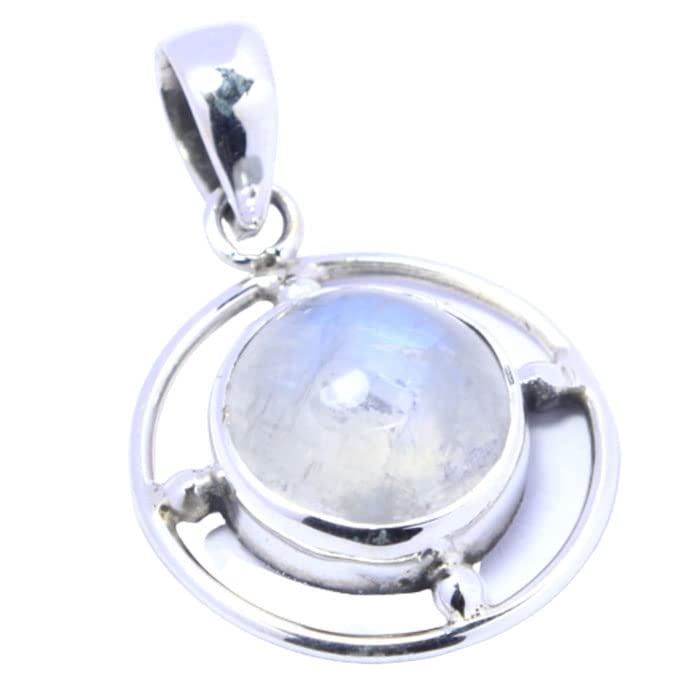 925 Sterling Silver Rainbow Moonstone Pendant - Handmade Gemstone Jewelry for Women - Perfect for Gifts, Weddings & Everyday Elegance