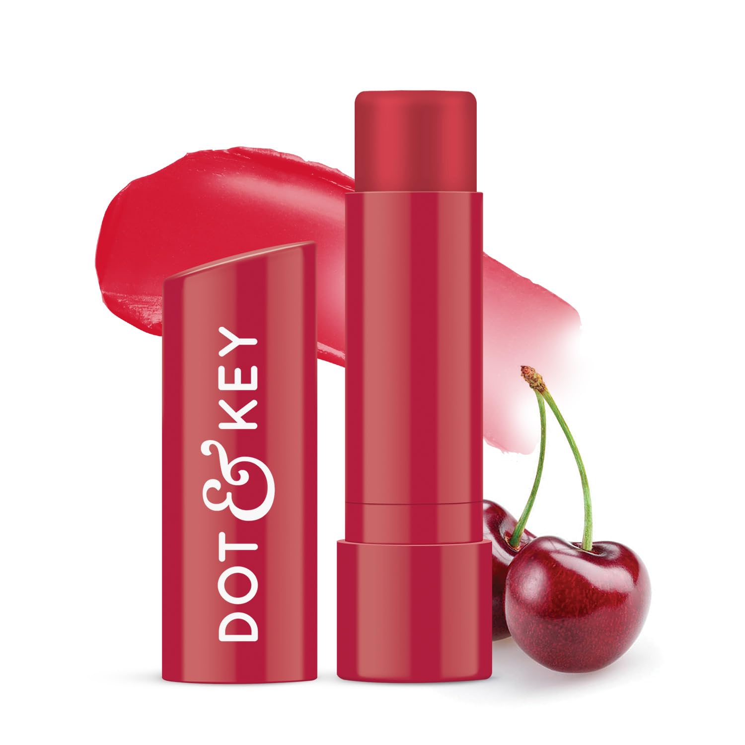 Dot & Key Barrier Repair Hydrating Lip Balm SPF 50 - Cherry Crimson Tinted Lip Care for Dry & Chapped Lips | Repairs Damaged Lip Barrier | 4.5g | Perfect for Outdoor Activities, Sun Protection & Daily Moisturizing
