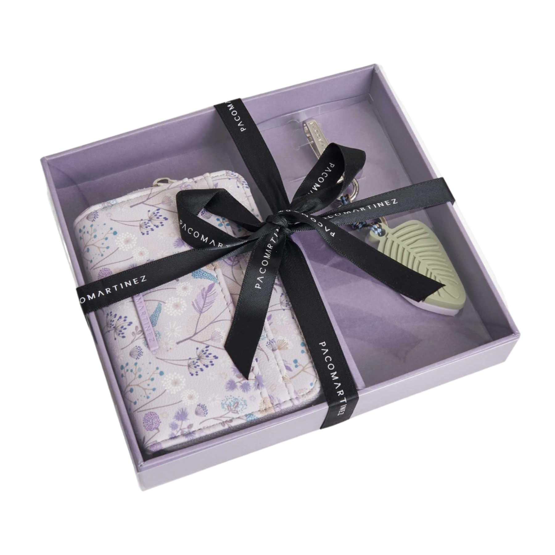 PACO MARTINEZ Women's Gift Set - Luxury Wallet & Keychain for Birthday, Anniversary, Christmas - Perfect for Her | Elegant Lilac Color | Ideal for Special Occasions & Everyday Use