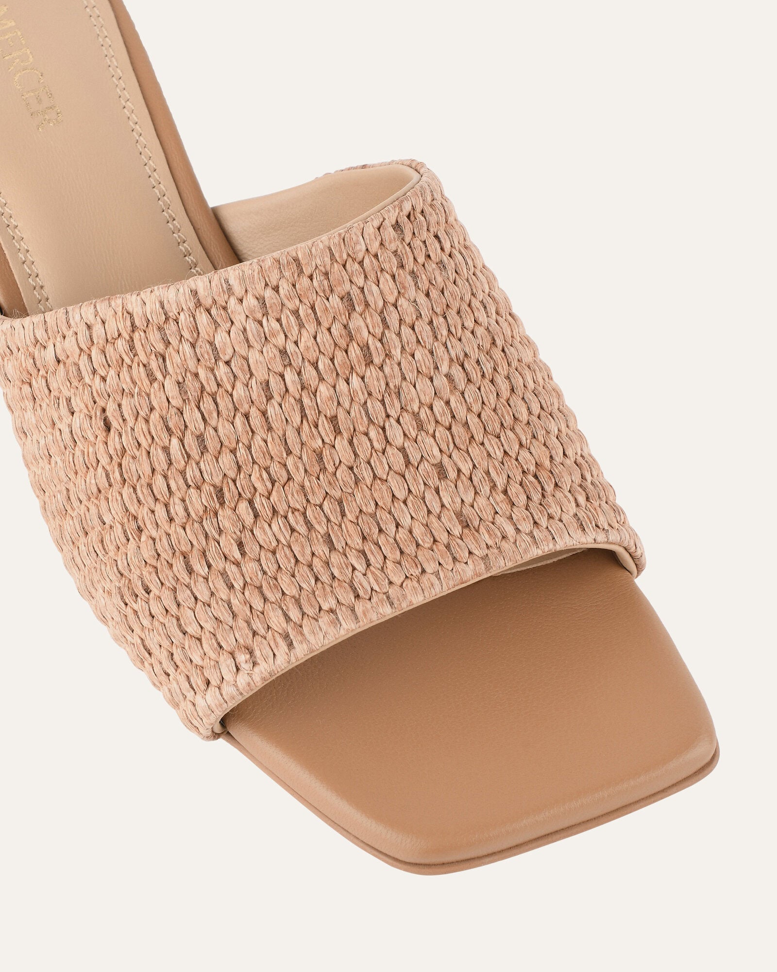 Herbie Women's Mid Heel Sandals - Comfortable Tan Raffia Summer Wedges for Beach, Vacation & Casual Outings