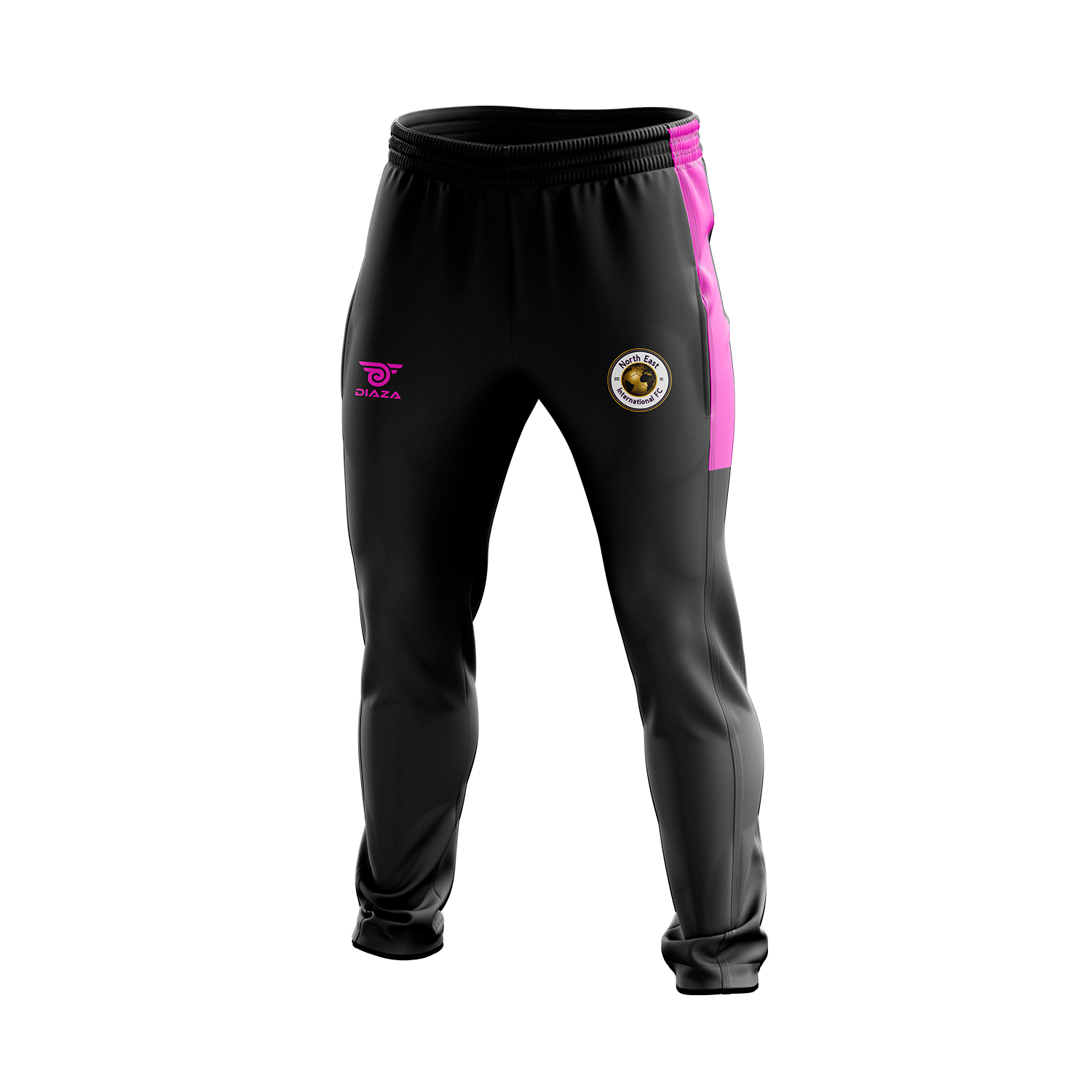 NEI FC Tracksuit for Women - Pink & Black Athletic Outfit | Gym Wear, Running Suit, Casual Street Style