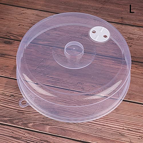 1-Piece Clear Plastic Microwave Food Cover with Safe Vent - BPA-Free Kitchen Accessory for Microwave Oven | Perfect for Reheating, Defrosting & Splatter Prevention