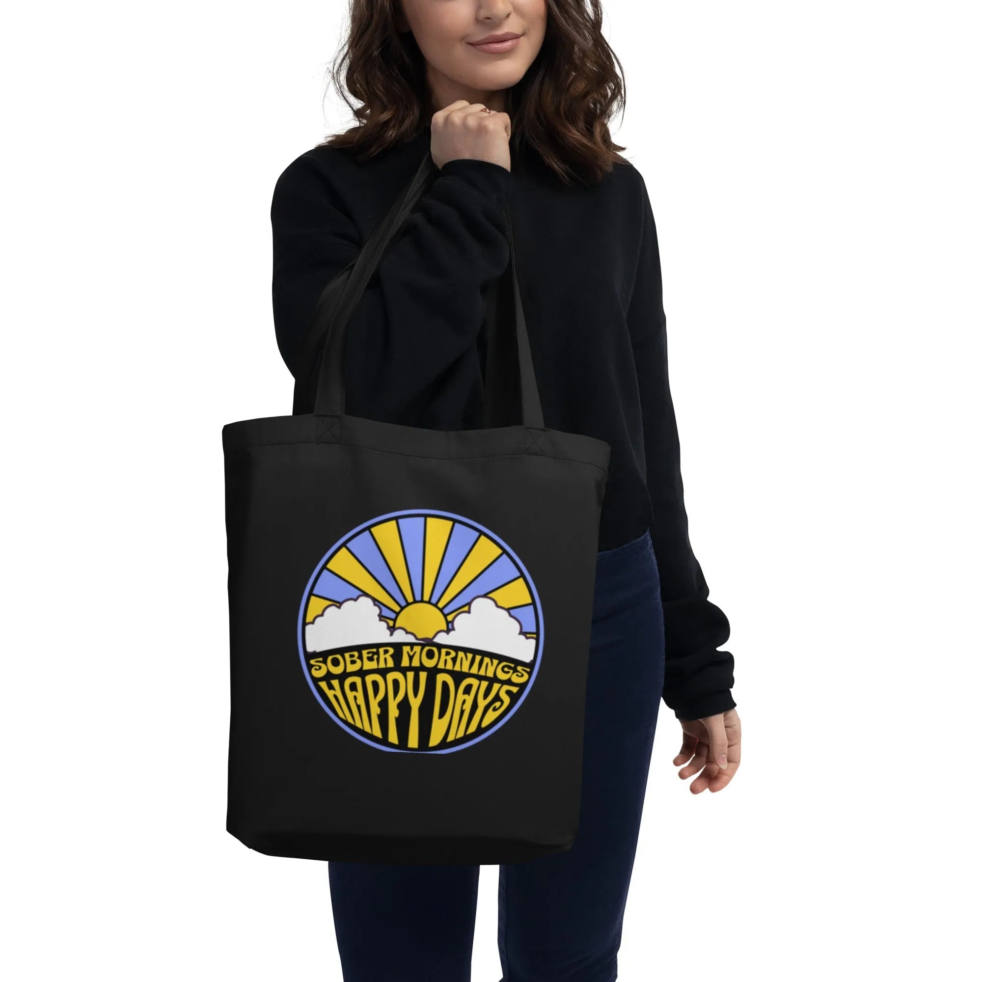 Eco-Friendly Tote Bag for Hangover-Free Mornings | Sustainable Reusable Shopping Bag | Perfect for Groceries, Beach & Work Commute