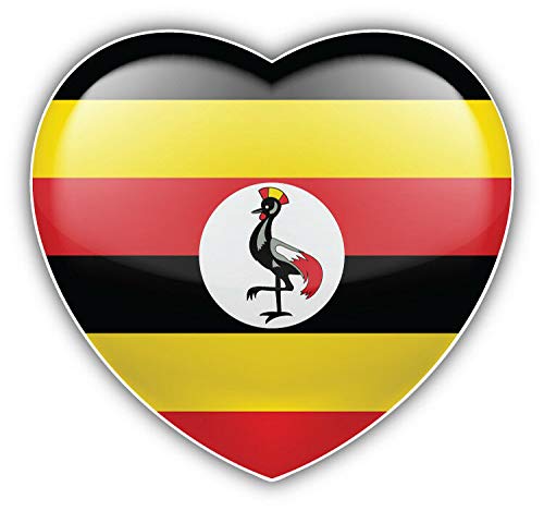 I Love Uganda Vinyl Magnet - 5