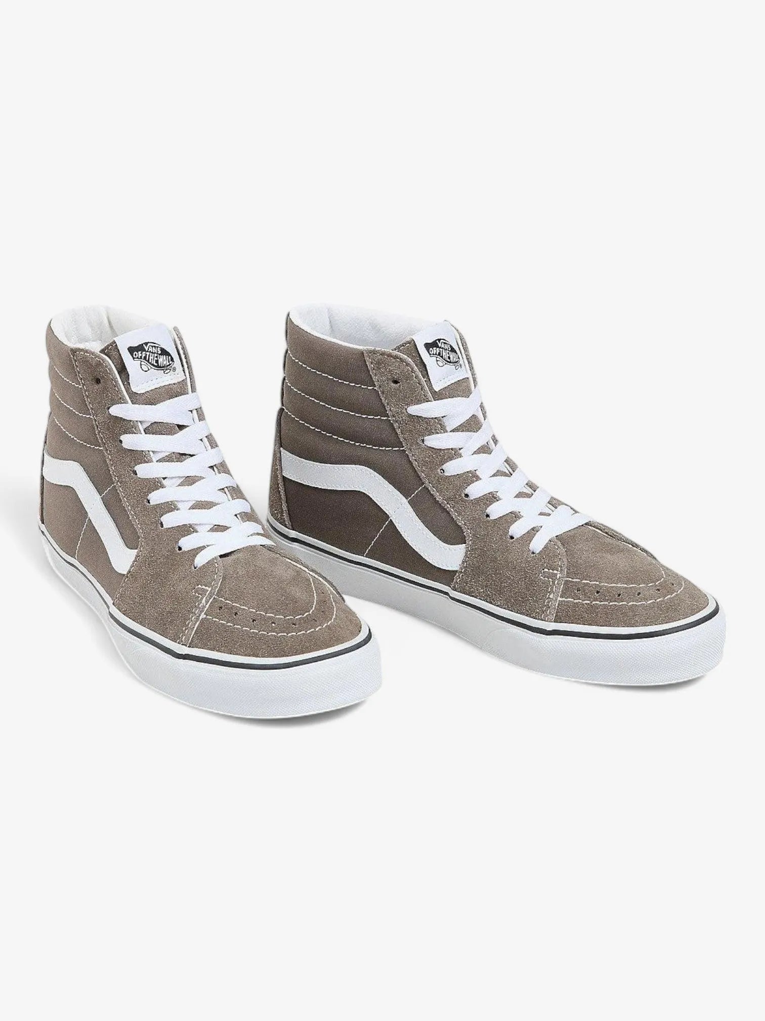 Vans Sk8-Hi Classic Skate Shoes in Grey & White - Stylish Sneakers for Men & Women | Perfect for Skateboarding, Casual Wear & Street Fashion