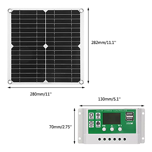 200W Solar Panel Kit with 60A Charge Controller - 12V Battery Charger for Off-Grid Power, RV, Boat, Caravan & Camping | Portable Solar Energy System for Outdoor Adventures & Emergency Backup