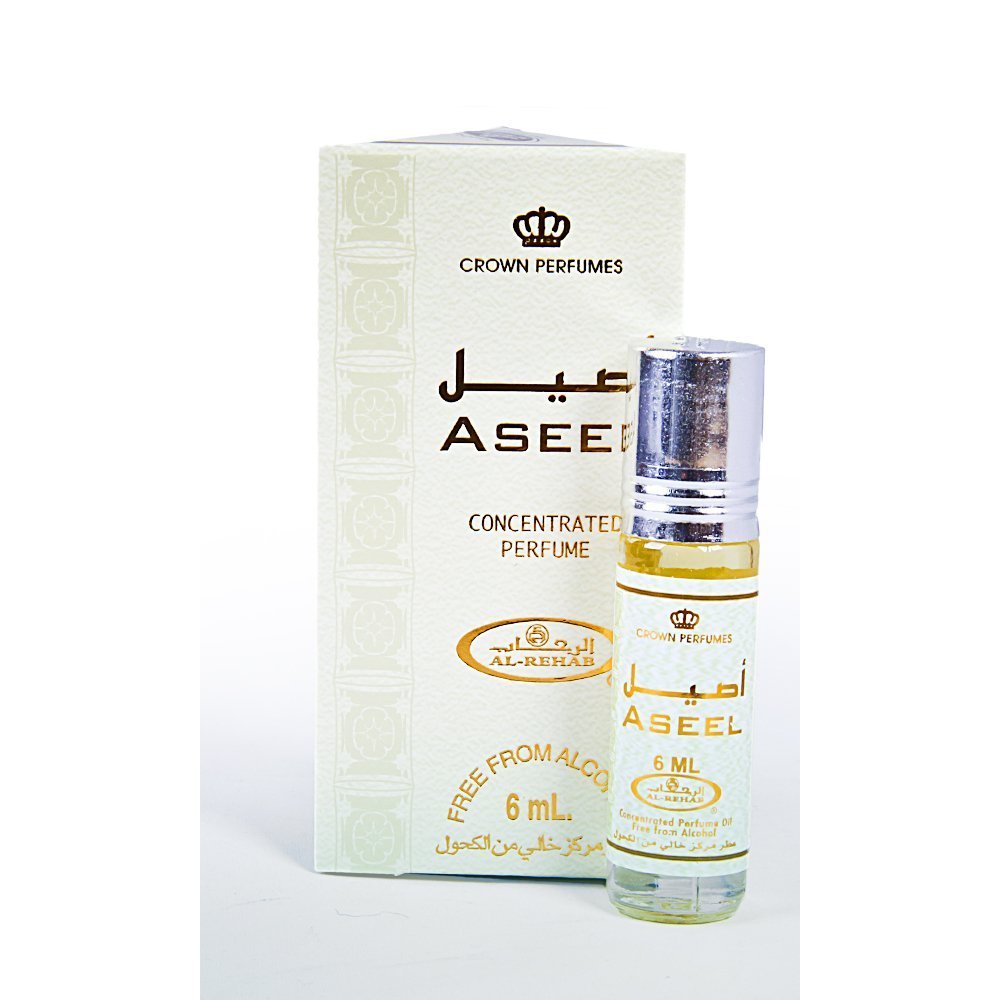 Al Rehab Unisex Aseel 6ml Roll-On Perfume Oil - Pure Mint Attar for Men & Women | Long-Lasting Fragrance for Daily Wear, Office & Special Occasions