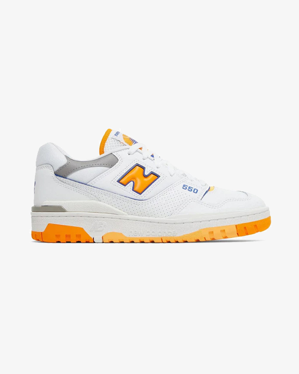 New Balance 550 'Lakers Pack' Vibrant Orange Basketball Shoes for Men - Stylish Retro Sneakers for Casual Wear, Street Fashion & Sports Enthusiasts