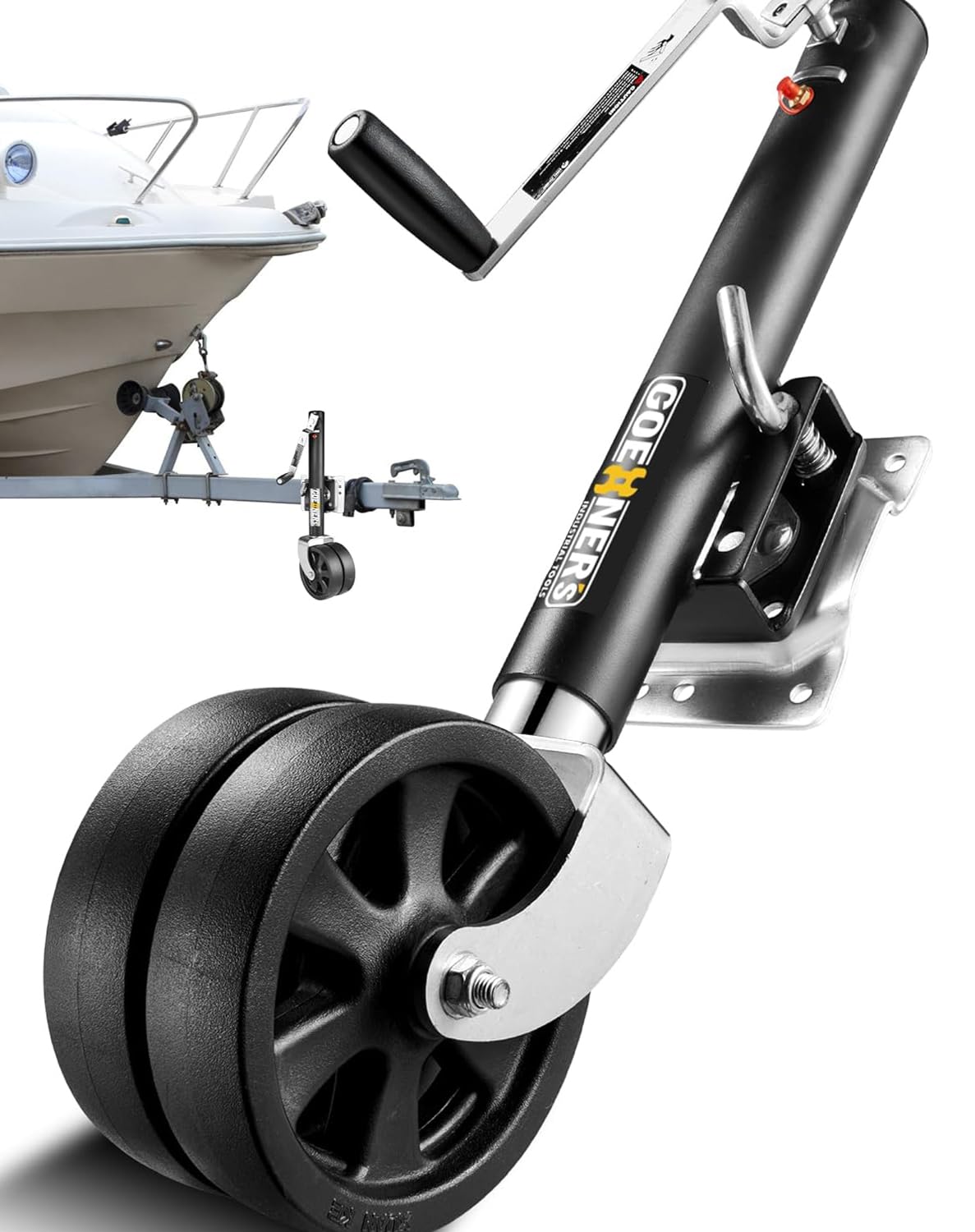 Heavy Duty Boat Trailer Jack with 2000LBS Capacity - 8