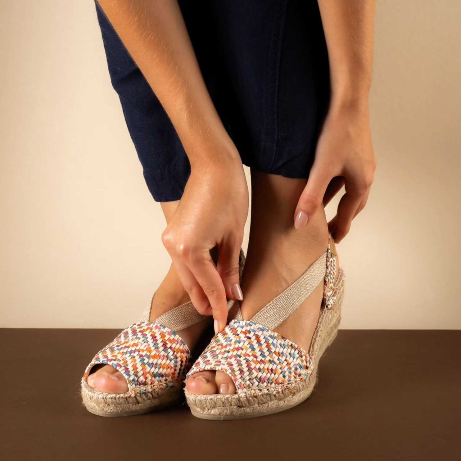 Women's Multicolor Wedge Espadrille Sandals - Teide MS | Comfortable Summer Shoes for Beach, Vacation & Casual Outings