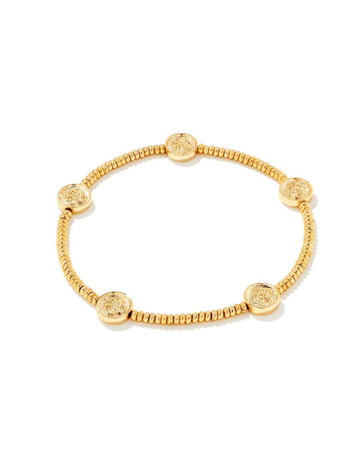 Kendra Scott Dira Coin Stretch Bracelet for Women - Trendy Gold & Silver Fashion Jewelry - Perfect for Casual Wear, Office & Special Occasions