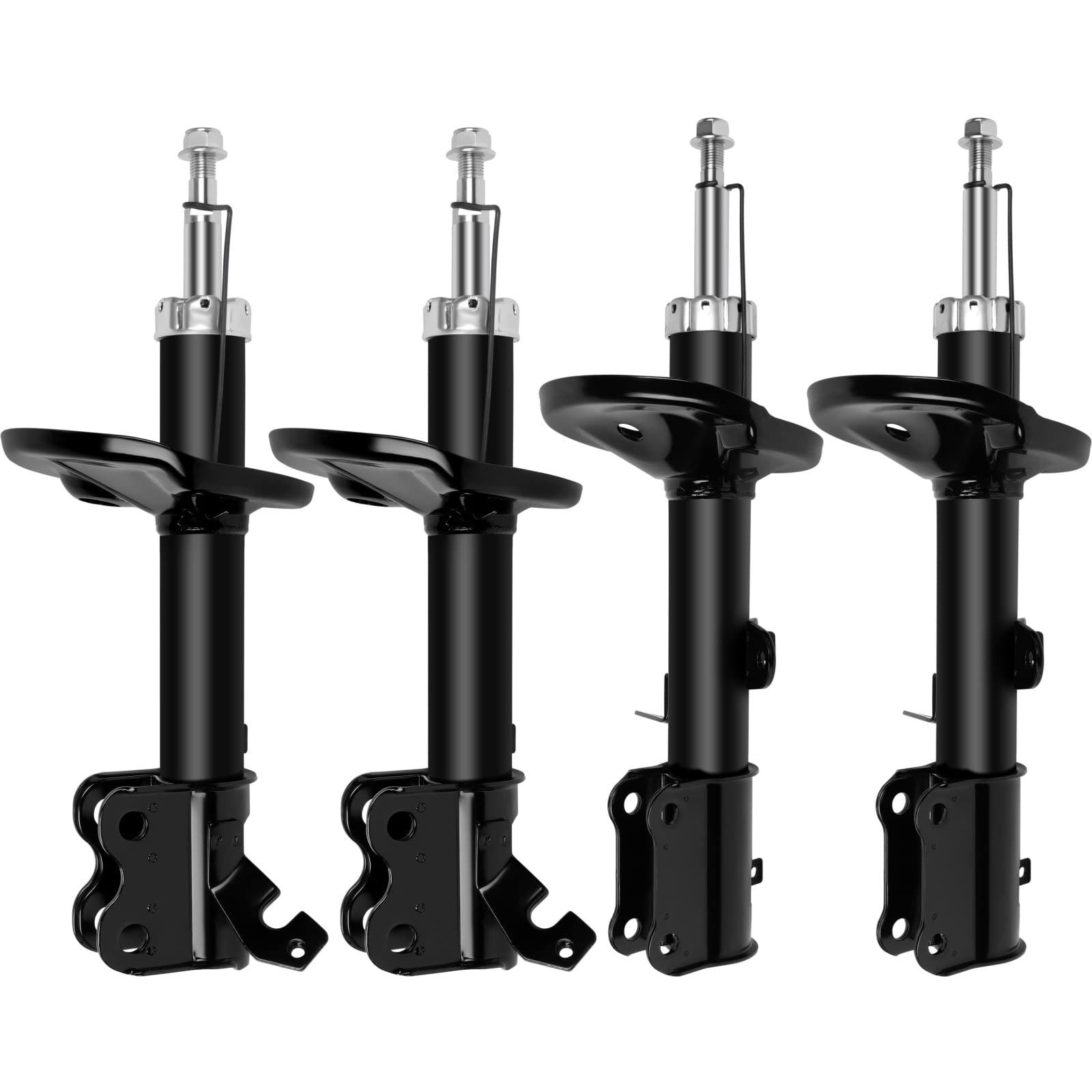 4-Piece Front & Rear Shock Absorber Set - Compatible with Toyota Corolla 1993-2002 & Geo Prizm 1992-2002 - Replacement Parts #333236 & #333237 - Smooth Ride & Enhanced Stability for Daily Commuting & Road Trips