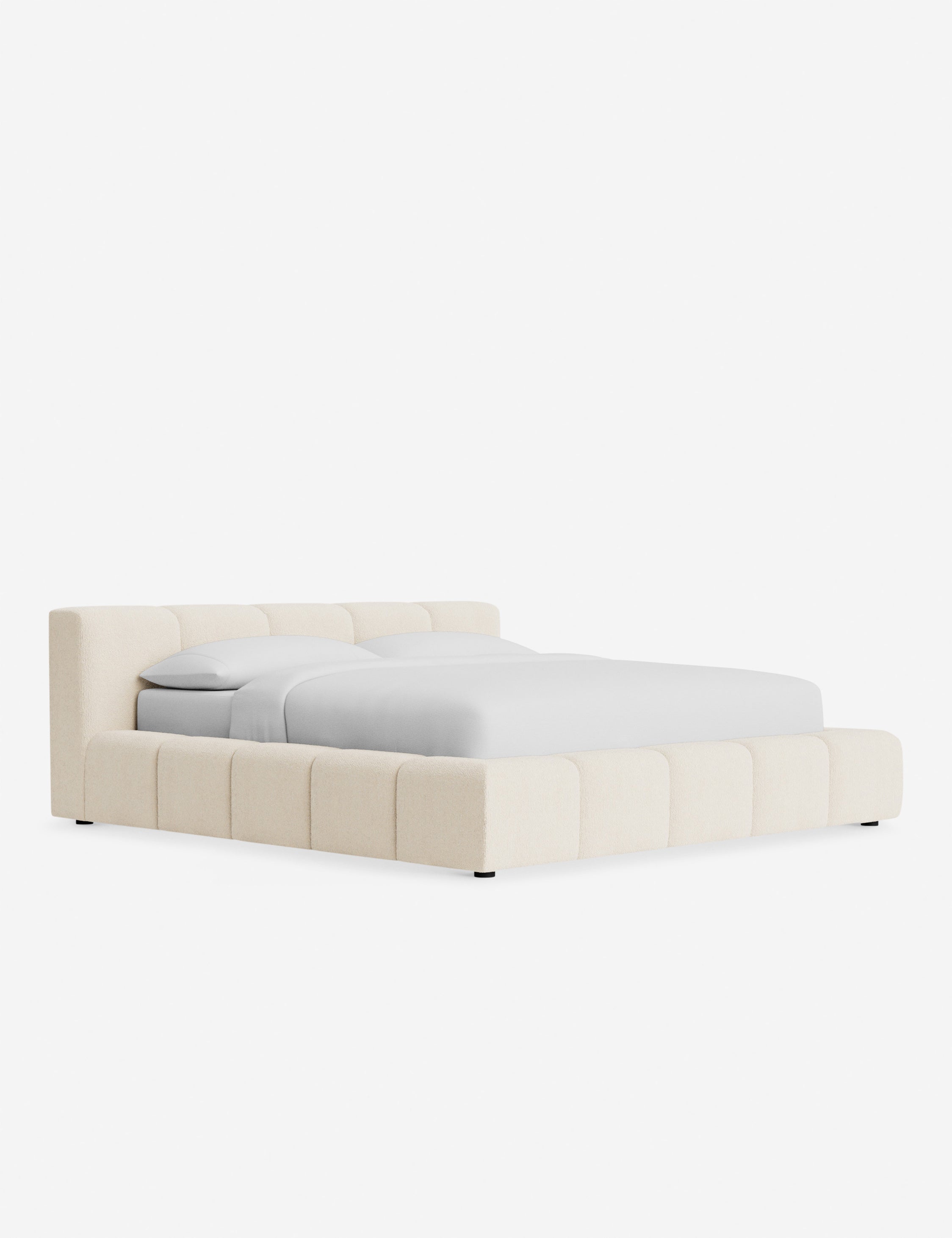 Cambry Platform Bed Frame - Modern Minimalist Wooden Bed with Headboard - Perfect for Bedroom, Guest Room & Small Spaces