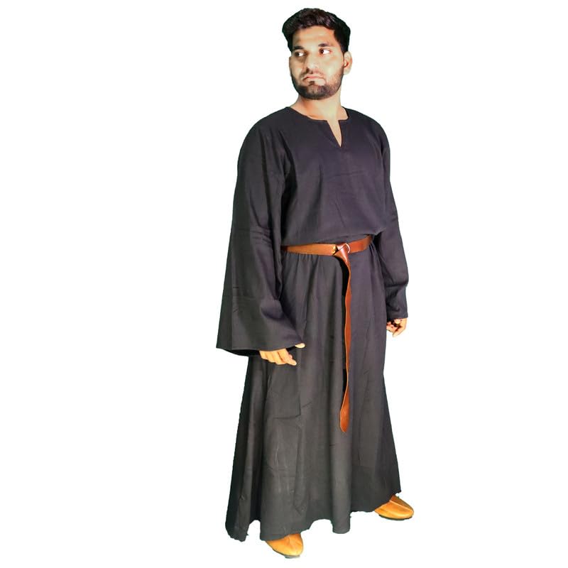 THE MEDIEVALS Men's Celtic Ritual Robe - Authentic Medieval Costume for LARP, Renaissance Fairs & Pagan Ceremonies