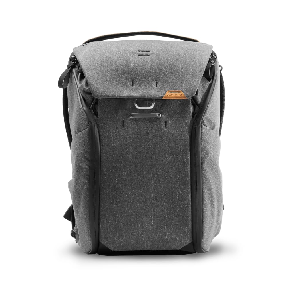 Peak Design Everyday Backpack V3 30L - Waterproof Camera Bag & Laptop Backpack with Tablet Sleeve - Durable Travel Backpack for Photographers & Commuters - BEDB-30-CH-3 (Charcoal) - Perfect for Urban Adventures, Work Commutes & Outdoor Photography
