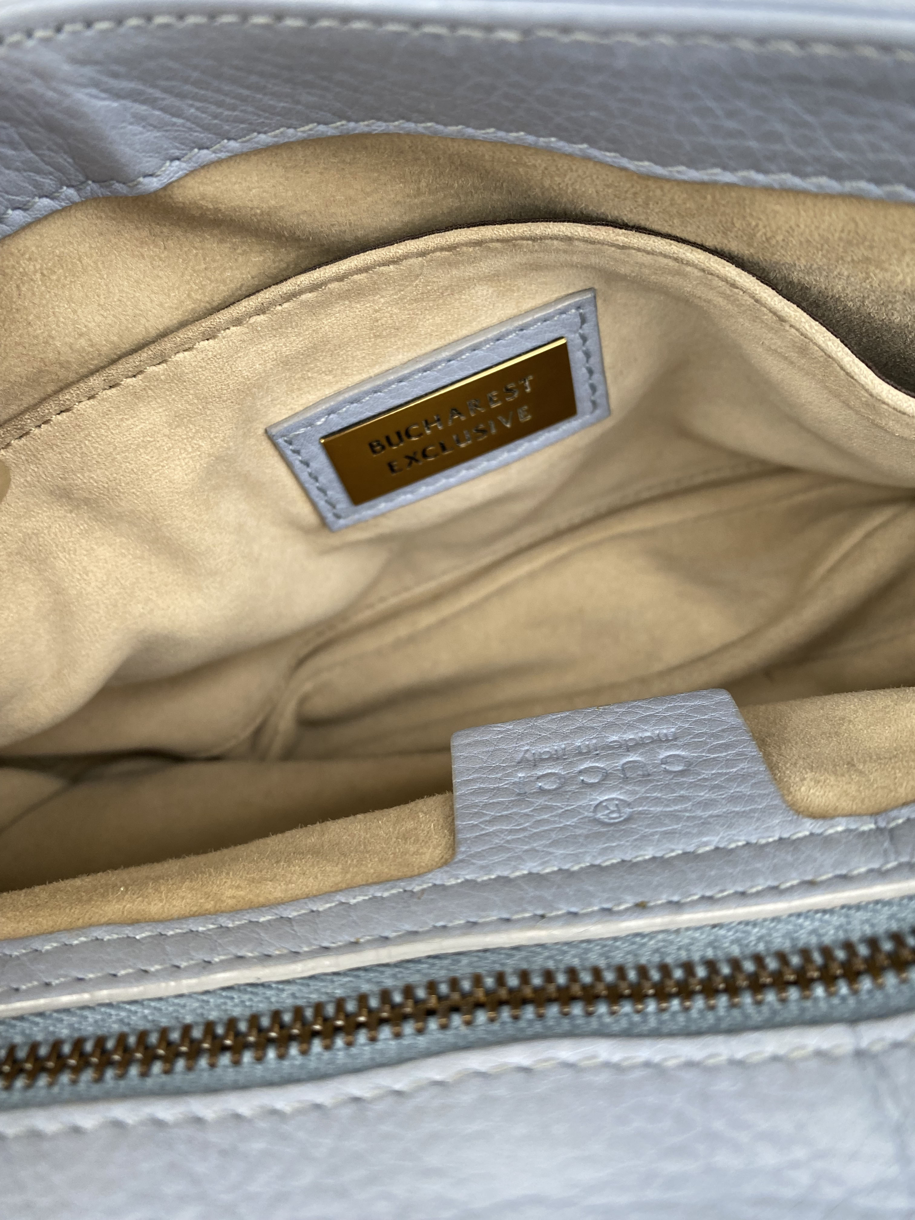 Gucci 1973 Bucharest Bag in Pale Blue - Luxury Crossbody Handbag for Women, Perfect for Parties, Travel & Everyday Use