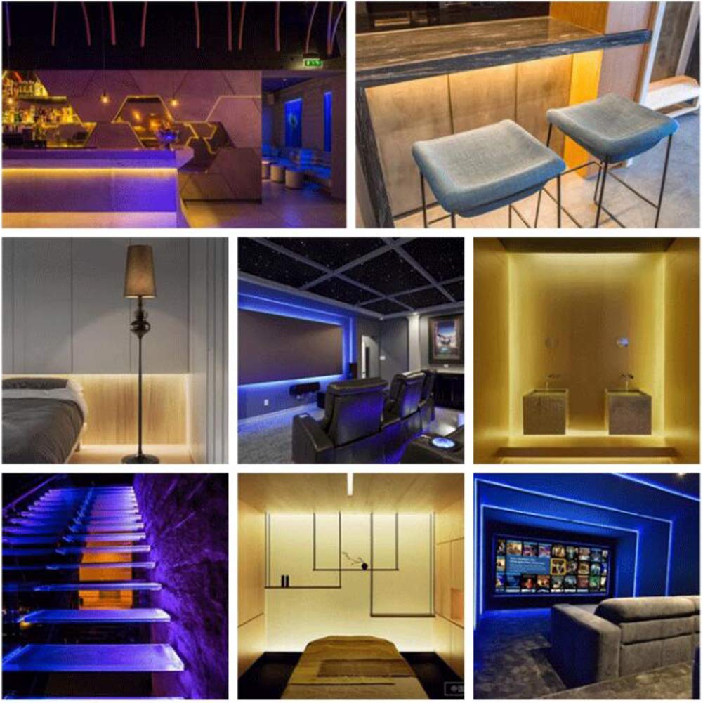 12 Inch Wireless LED Light Bar with Remote Control - Dimmable RGB Under Cabinet Lighting Kit for Counter, Closet, Desk, Computer, Bookshelf, Bed & Showcase - Perfect for Home, Office & Gaming Setup
