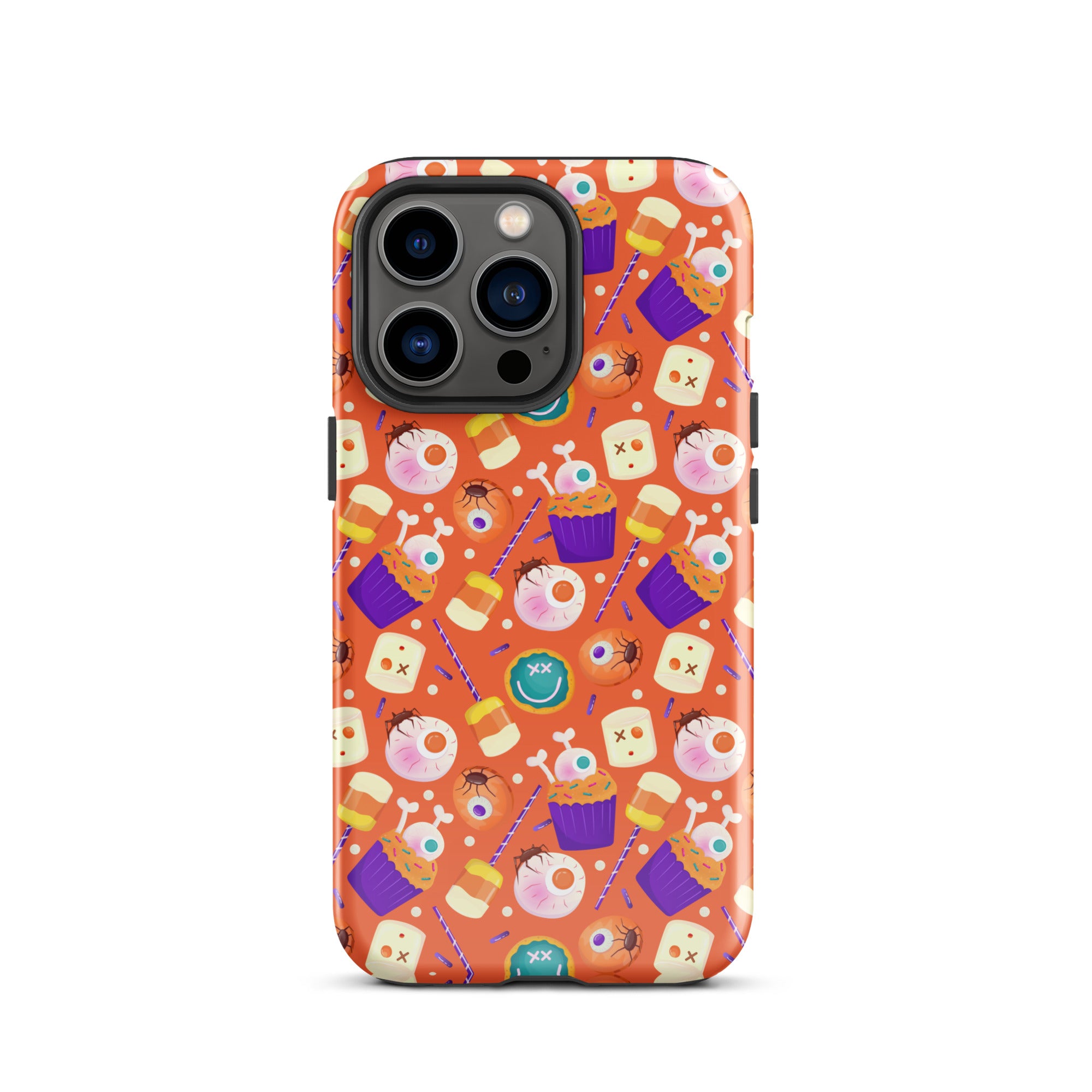 Halloween Trick or Treat Premium Shockproof iPhone Case - Cute Pumpkin Design for iPhone 14/13/12 Pro Max - Perfect for Halloween Parties, Costume Events & Spooky Decorations