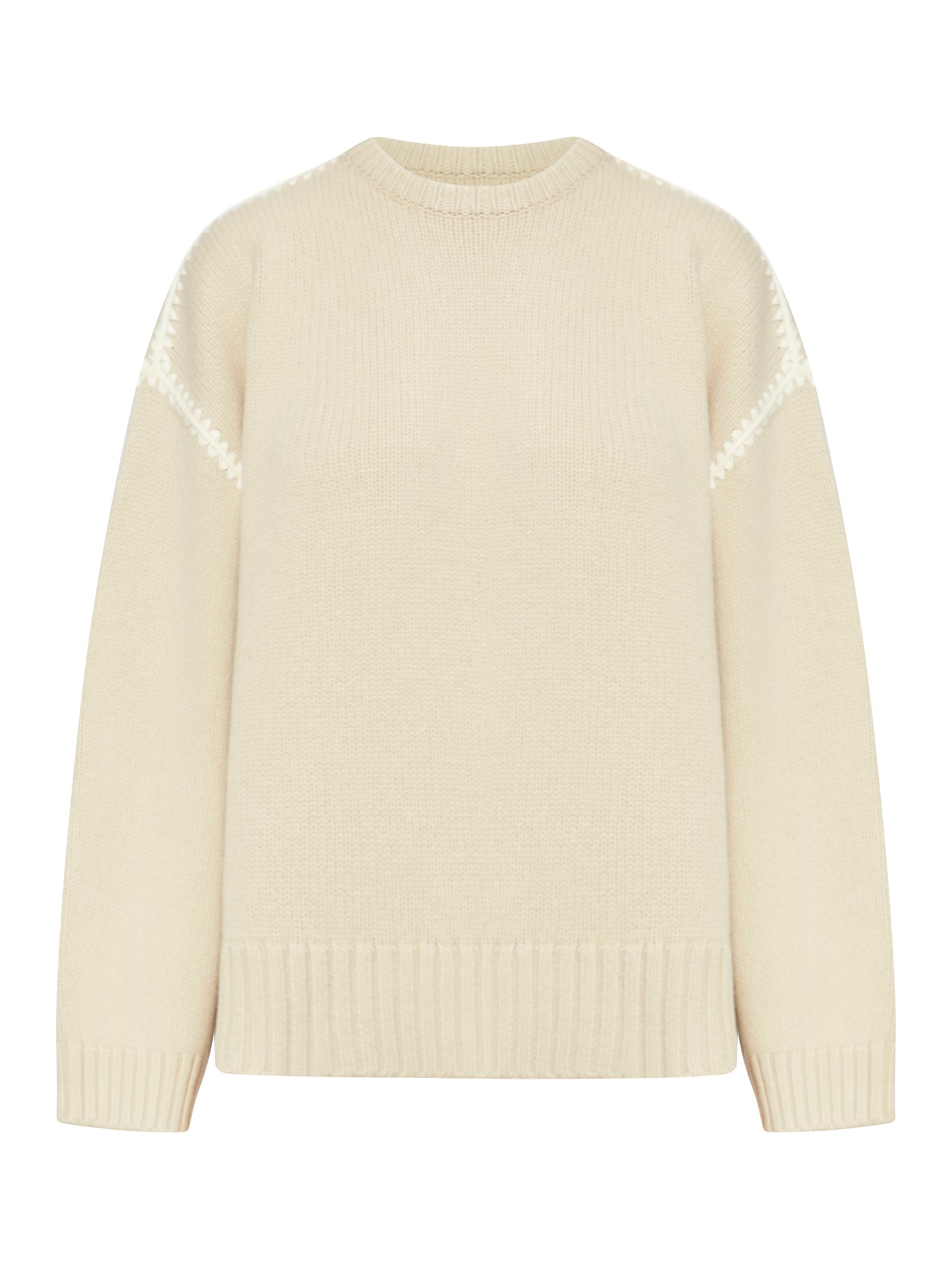 Luxury Embroidered Wool Cashmere Knit Sweater - Soft & Warm Winter Pullover for Women - Perfect for Holidays, Office & Casual Outfits