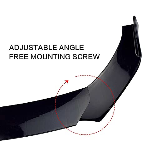 High-Performance Front Bumper Lip Splitter Spoiler with Strut Rods for Dodge Charger SRT & Challenger - Aerodynamic Upgrade for Racing & Street Performance